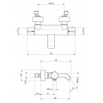 Смеситель для ванны Villeroy&Boch Dawn TVT10630515261 Смеситель для ванны Villeroy&Boch Dawn TVT10630515261